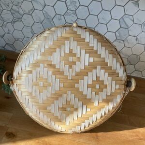 Bamboo Food Cover with Mesh Netting